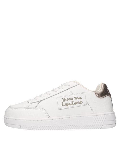 Sneakers in ecopelle VERSACE JEANS COUTURE | 78VA3SJ5 ZPB10 003BIANCO-ORO ROSA